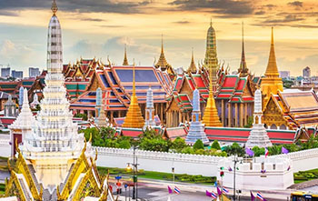 The Grand Palace and the Wat Phra Kew Temple